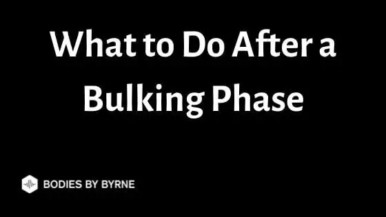 What to Do After a Bulking Phase